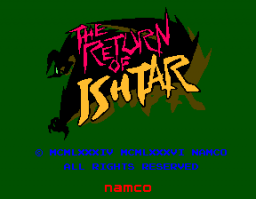 The Return Of Ishtar (ARC)   © Namco 1986    1/3