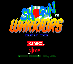 Shogun Warriors (ARC)   © Kaneko 1992    1/3