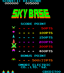 Sky Base (ARC)   ©  1982    1/3