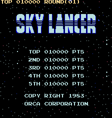 Sky Lancer (ARC)   © Orca 1983    1/4