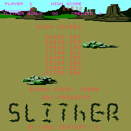 Slither (ARC)   ©  1982    1/3