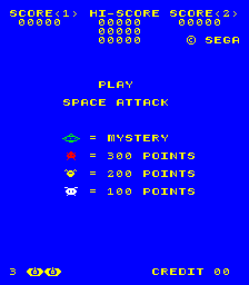 Space Attack (ARC)   © Sega 1979    1/3