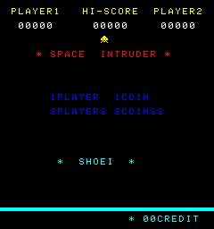 Space Intruder (ARC)   © Shoei 1980    1/3