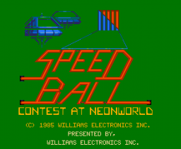 Speed Ball: Contest At Neonworld (ARC)   © Williams 1985    1/3