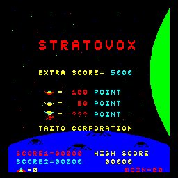 Stratovox (ARC)   © Taito 1980    1/3