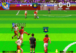 Super Visual Football: European Sega Cup (ARC)   © Sega 1994    2/5
