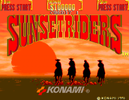 Sunset Riders (ARC)   © Konami 1991    1/6