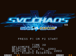 SNK Vs. Capcom: SVC Chaos (MVS)   © SNK Playmore 2003    1/3