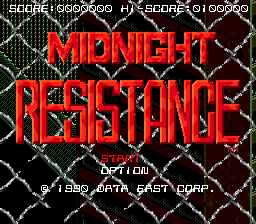 Midnight Resistance   © Sega 1991   (SMD)    1/3