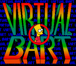 Virtual Bart (SNES)   © Acclaim 1994    1/3