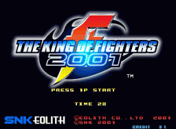 The King Of Fighters 2001 (MVS)   © SNK 2001    7/9