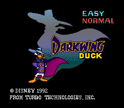 Darkwing Duck (1992 Turbo Technologies) (PCE)   © Turbo Technologies 1992    1/5