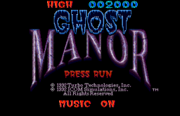Ghost Manor (1992) (PCE)   © Turbo Technologies 1992    1/3