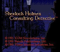 Sherlock Holmes: Consulting Detective (PCCD)   © Interchannel 1991    1/4