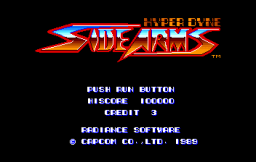 Side Arms (PCE)   © Capcom 1989    1/2
