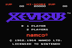 Xevious (GBA)   © Nintendo 2004    1/3