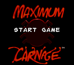 Spider-Man & Venom: Maximum Carnage (SNES)   © Acclaim 1994    1/3