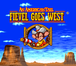 An American Tail: Fievel Goes West (SNES)   © Hudson 1994    1/5