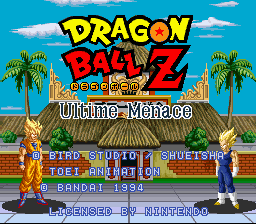 Dragon Ball Z: Ultime Menace (SNES)   © Bandai 1994    1/3