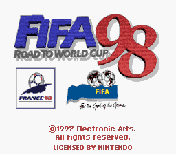 FIFA 98: Road To World Cup (SNES)   © EA 1998    1/3
