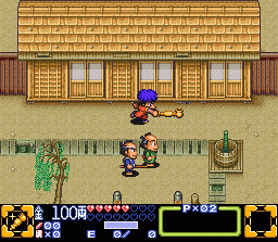 Ganbare Goemon 3: Shishijyuurokubei No Karakuri Manji Katame (SNES)   © Konami 1994    2/4
