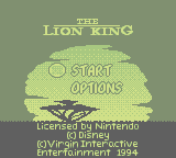 The Lion King (GB)   © THQ 1994    1/3