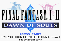 Final Fantasy I / II (2004) (GBA)   © Square Enix 2004    1/4