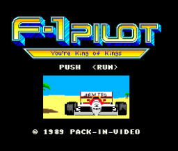 F-1 Pilot (PCE)   © Pack-In-Video 1989    1/3