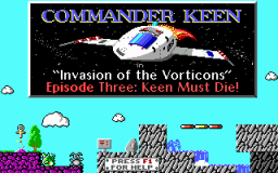 Commander Keen 3: Keen Must Die! (PC)   © Apogee 1990    1/5