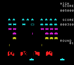 Space Invaders: Fukkatsu No Hi (PCE)   © Taito 1990    2/5