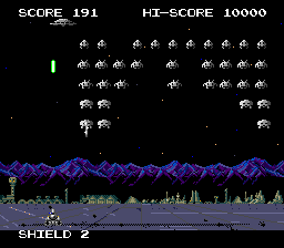 Space Invaders: Fukkatsu No Hi (PCE)   © Taito 1990    3/5