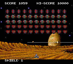 Space Invaders: Fukkatsu No Hi (PCE)   © Taito 1990    4/5