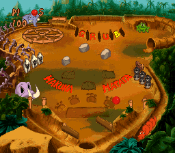 Timon & Pumbaa's Jungle Games (SNES)   © THQ 1997    2/3