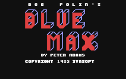 Blue Max (C64)   © Synapse 1983    5/5