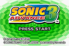 Sonic Advance 3 (GBA)   © Sega 2004    1/4