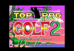 Top Pro Golf 2 (SMD)   © Soft Vision 1993    1/3