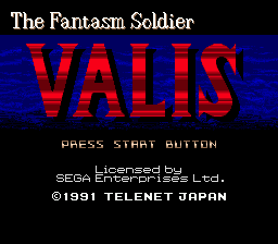 Valis: Legend Of A Fantasm Soldier (SMD)   © Renovation 1991    1/3