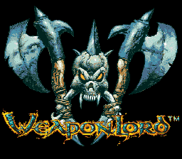 WeaponLord (SMD)   © Namco 1995    1/4