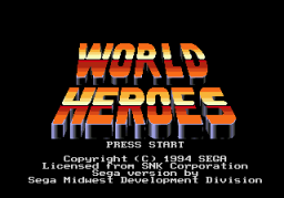 World Heroes (SMD)   © Sega 1994    1/4
