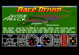 Race Drivin' (SMD)   © Tengen 1993    1/3