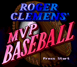 Roger Clemens' MVP Baseball (SMD)   © Flying Edge 1992    1/3