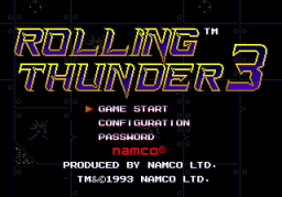 Rolling Thunder 3 (SMD)   © Namco 1993    1/3