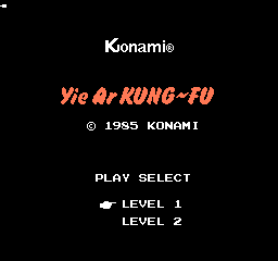 Yie Ar Kung-Fu (NES)   © Konami 1985    1/3