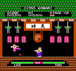 Yie Ar Kung-Fu (NES)   © Konami 1985    3/3