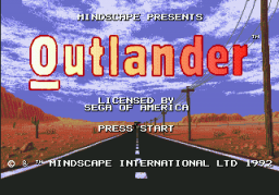 Outlander (SMD)   © Mindscape 1992    1/3