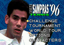 Pete Sampras Tennis '96 (SMD)   © Codemasters 1995    1/3