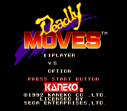 Deadly Moves (SMD)   © Kaneko 1992    4/4