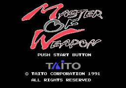 Master Of Weapon (SMD)   © Taito 1991    1/3