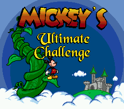 Mickey's Ultimate Challenge (SMD)   © Hi Tech Expressions 1994    1/3