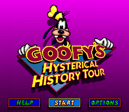 Goofy's Hysterical History Tour (SMD)   © Absolute 1993    1/4